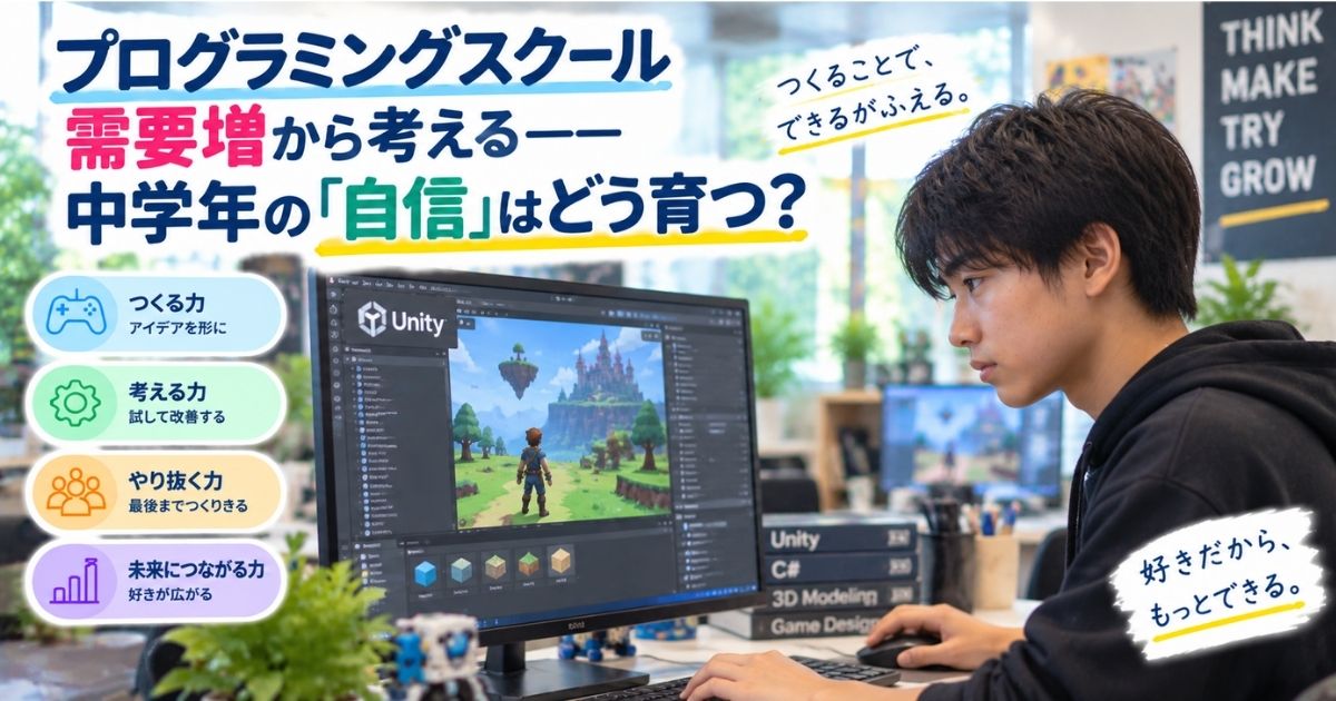 プログラミングスクール需要増から考える——中学年の「自信」はどう育つ？